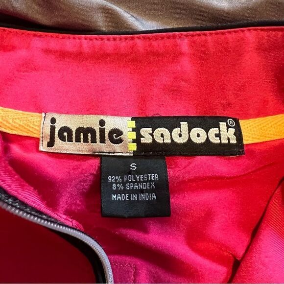 Jamie Sadock Golf Shirt. Pink and Grey with 1/4 Zipper. Short Sleeves. Sz Small - Picture 8 of 11